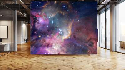 nebula and galaxies in space. abstract cosmos background Wall mural