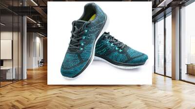 sport shoes isolated with clipping path Wall mural