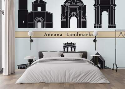 Ancona landmarks and monuments Wall mural