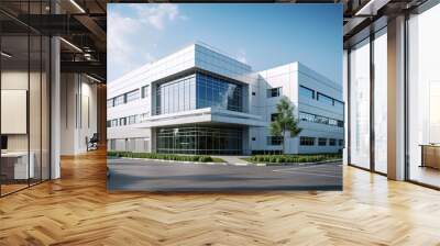 commercial facility, modern R an D building, office Wall mural