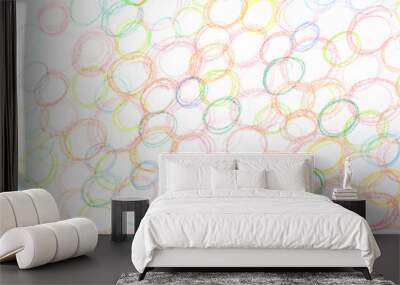 Hand-draw pastel background. creative pattern and textures seamless abstract on paper Wall mural