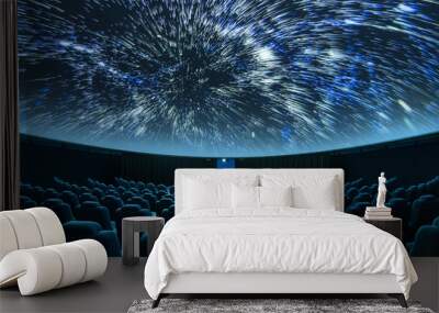 A spectacular fulldome digital projection at the planetarium Wall mural