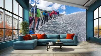 glacier guided tour in norway Wall mural