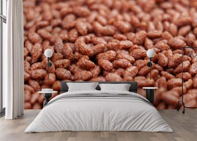 Crispy chocolate rice cereal breakfast Wall mural