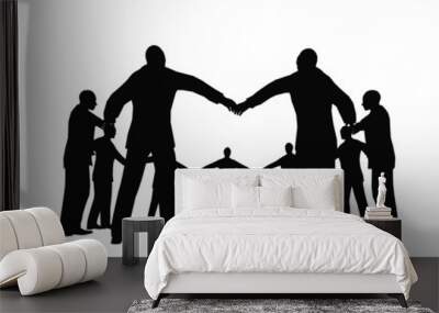 busines people circle 3 Wall mural