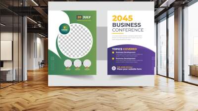 Marketing Strategies live webinar banner invitation and social media post template. Business webinar invitation design. Wall mural