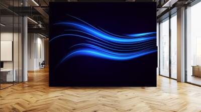 Neon weave stream Wall mural