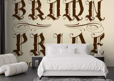 Brown Pride Classic Wall mural