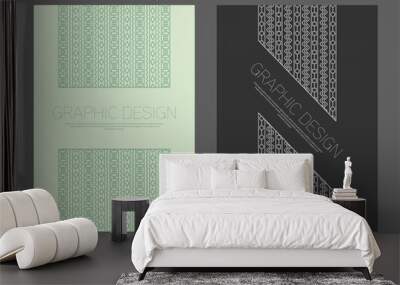 The design is patterned in an ethnic style. A template for a cover, banner, poster, postcard and corporate design. It is ideal for interior and decorative creativity Wall mural