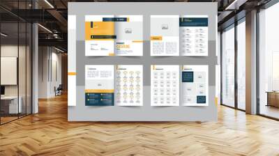 Unique product catalog design layout or Creative product catalogue template vector, Company business product catalog portfolio layout with product list Wall mural