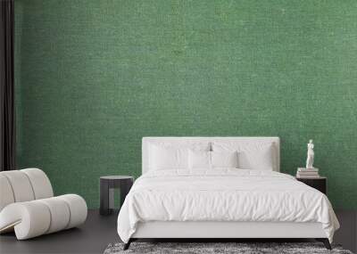 old green fabric book cover texture. Wall mural