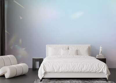 Background material reflection of light Glitter. Hologram reflection, crystal flare leak shadow overlay. Wall mural