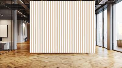 Brown and white vertical stripes background	 Wall mural