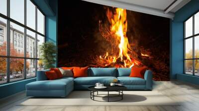 hot flame of fire Wall mural