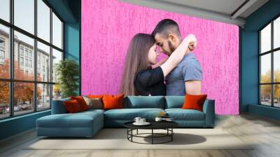 Beautiful girlfriend and boyfriend Wall mural