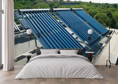 Vacuum solar water heating system Wall mural