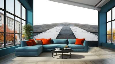 airstrip on white background Wall mural