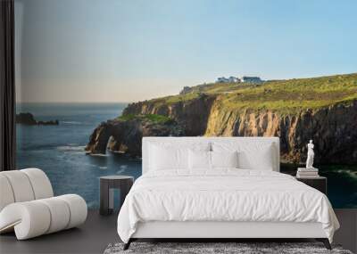 Land's End panorama with Enys Dodman arch, Cornwall Wall mural