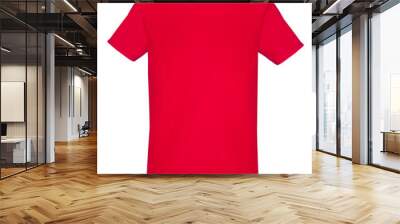 Red t shirt isolated mock up Wall mural