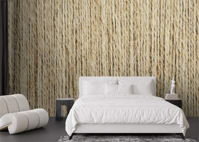 Brown linen rope texture. Wall mural