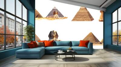 Ancient Wonders: Egyptian Pyramids and Sphinx Collection  Wall mural