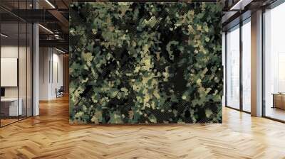 digital camouflage seamless texture tile pattern background design banner Wall mural