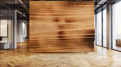 Wood texture board. Brown background for design Wall mural