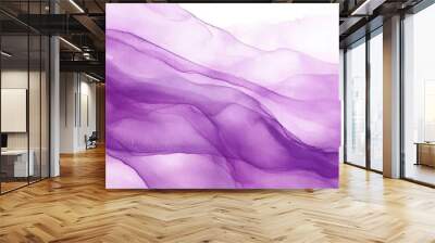 A serene abstract illustration featuring elegant purple waves, perfect for backgrounds, art projects, and calming designs. Wall mural