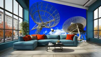 The observatory radio telescope Wall mural