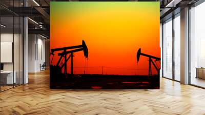 The oil pump, industrial equipment Wall mural