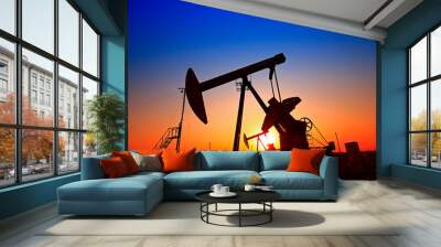 The oil pump, industrial equipment Wall mural