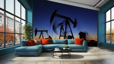 The oil pump, industrial equipment Wall mural