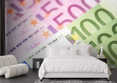 Euro money banknotes background Wall mural