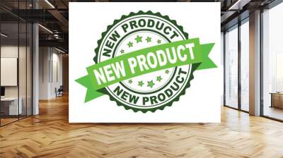 green rubber stamp with new product concept Wall mural