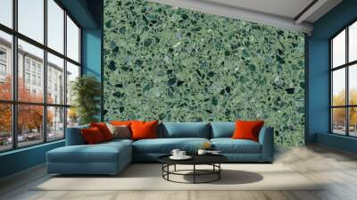 green Terrazzo Cement texture background Wall mural