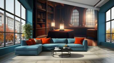 hyper realistic vintage house Wall mural