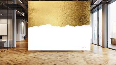 rip gold paper,paper ripped message,torn paper edge, Torn sheets of paper , torn paper strips.paper png file clipart Wall mural