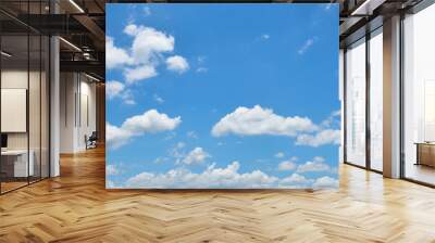 Bright sky and white cloud Wall mural