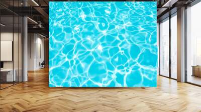 Detail rippled water surface in swimming pool Wall mural