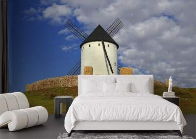 Windmill in La Mancha. Alcazar de San Juan (Ciudad Real, Spain) Wall mural