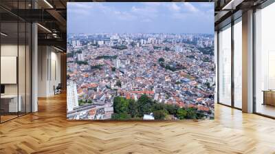 Aerial view of the parish of O. In São Paulo, SP Wall mural