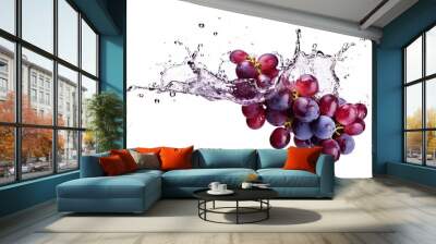 grapes in splash Wall mural