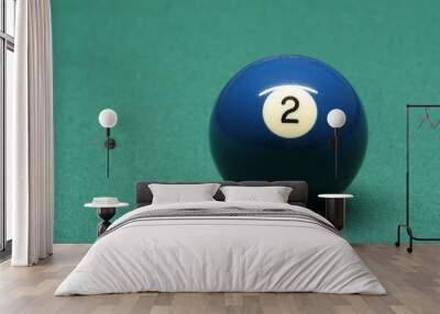 pool ball number 02 Wall mural