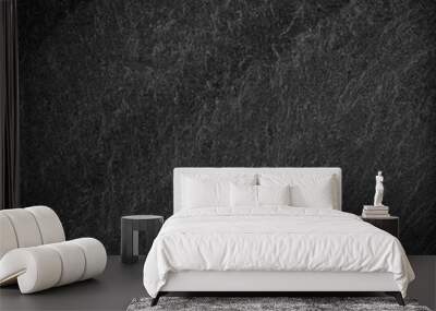 Dark grey black slate background or texture. Wall mural