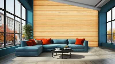 Wooden wall background or texture Wall mural