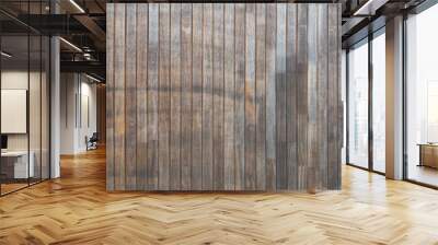 Exterior timber facade, architectural wood facade, rough timber texture, wood cladding, teak wood wall, old wood pattern  Wall mural