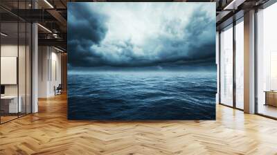 Storm Clouds Over Ocean. Wall mural