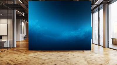 Abstract Blue Wavy Design Background Illustration Wall mural