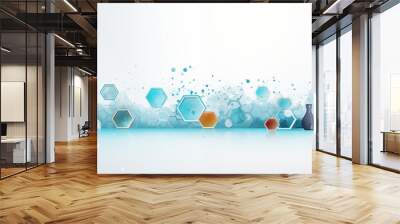 Science and Research Creative Conceptual Background Wall mural