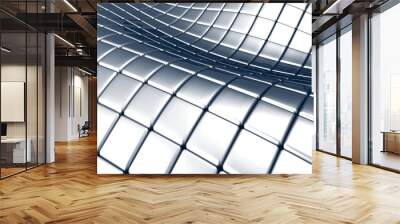 Abstract steel square background Wall mural